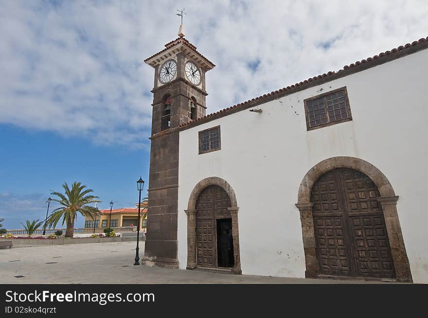 San Jose church at San Juan de la Rambla, Tenerife Island. San Jose church at San Juan de la Rambla, Tenerife Island