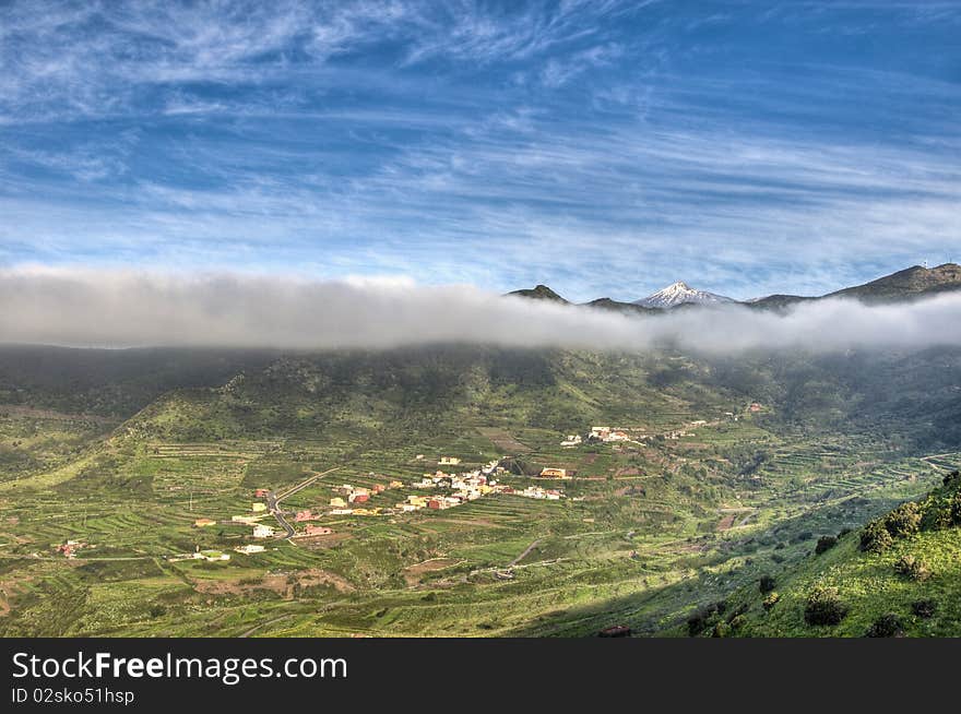 View form Baracan Hill, Tenerife Island