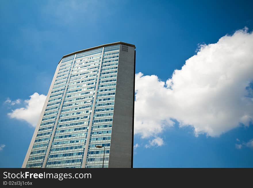 Buildings and skyscrapers in the city