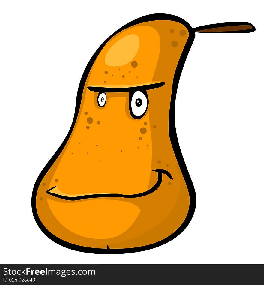 A funny pear (Kaiser) Illustration. A funny pear (Kaiser) Illustration