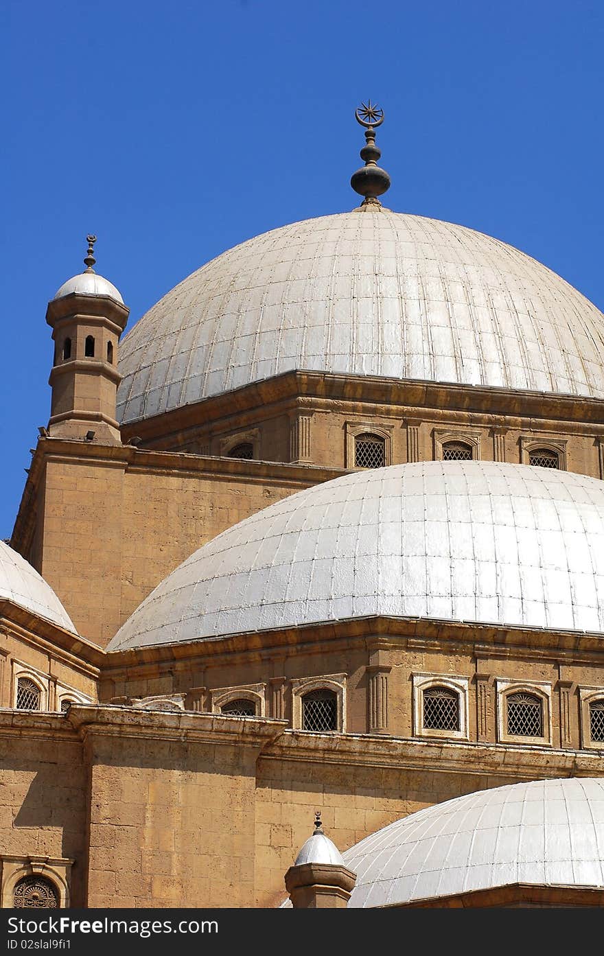 Close-up view of a famous islamic mosque in Cairo, Egypt