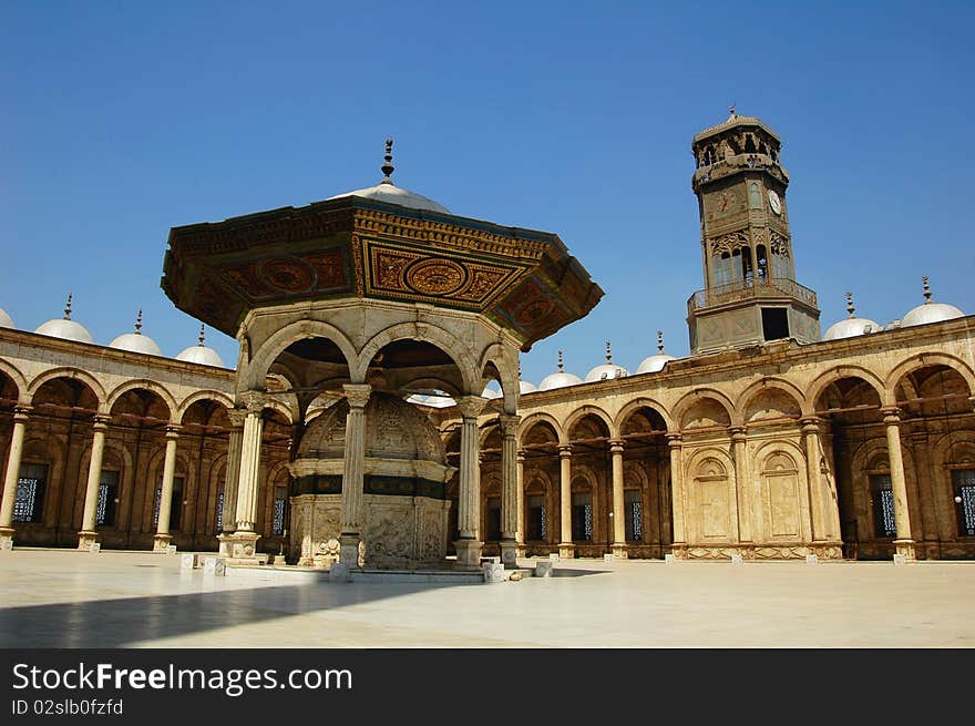 Scenery of a famous mosque in Cairo,Egypt