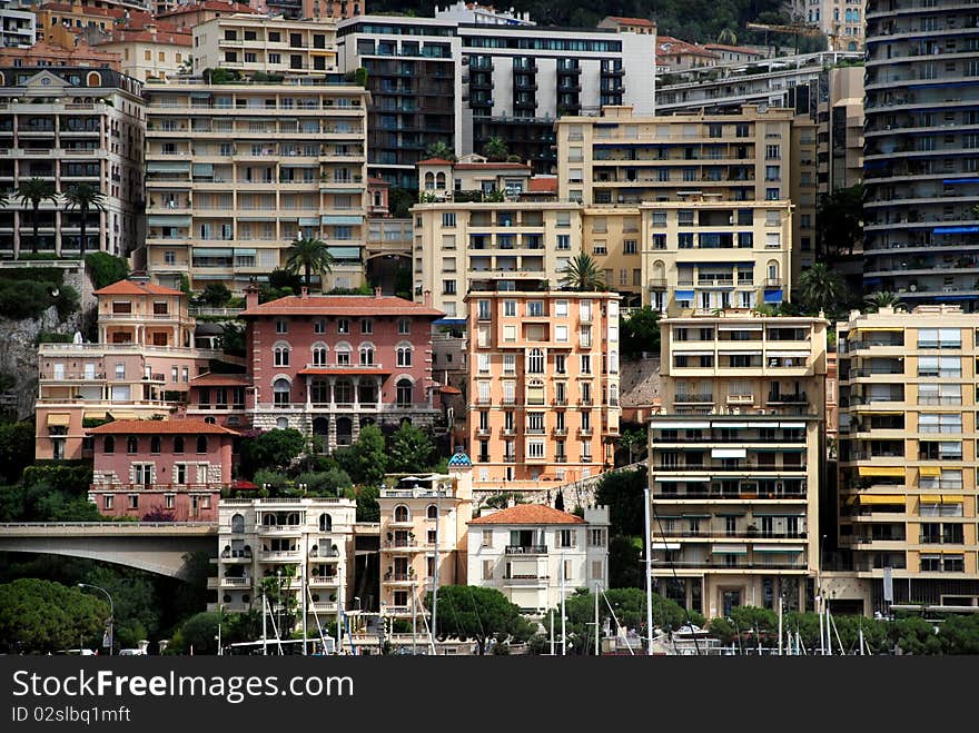 View severals building in Monaco and Monte Carlo. View severals building in Monaco and Monte Carlo