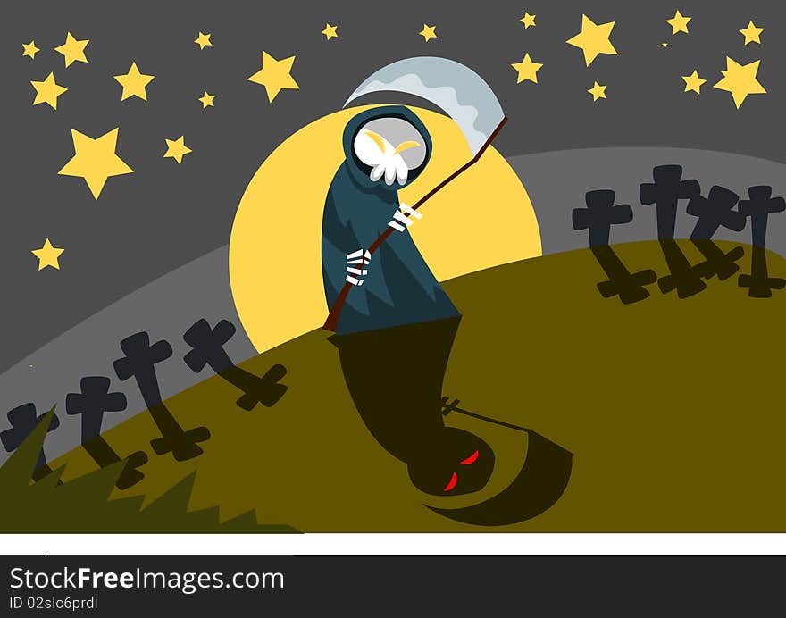 Images of a angel of death who is standing at the cemetery on halloween. Images of a angel of death who is standing at the cemetery on halloween.