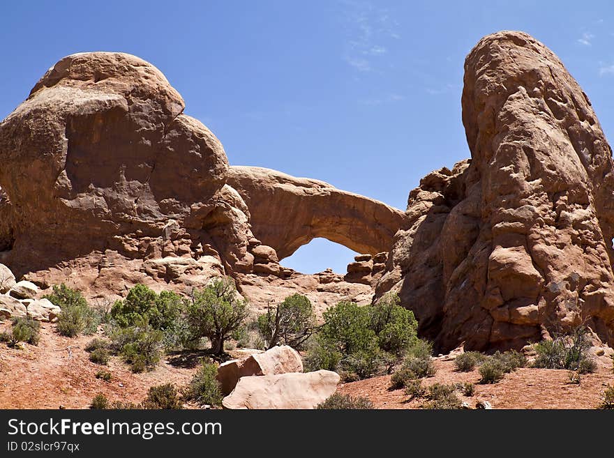 Natural arche in utah's national park. Natural arche in utah's national park