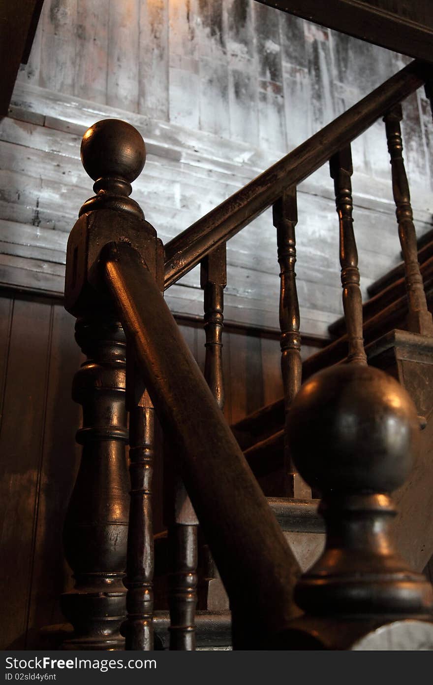 Armrest in an old Chinese house, Xitang, Zhejiang