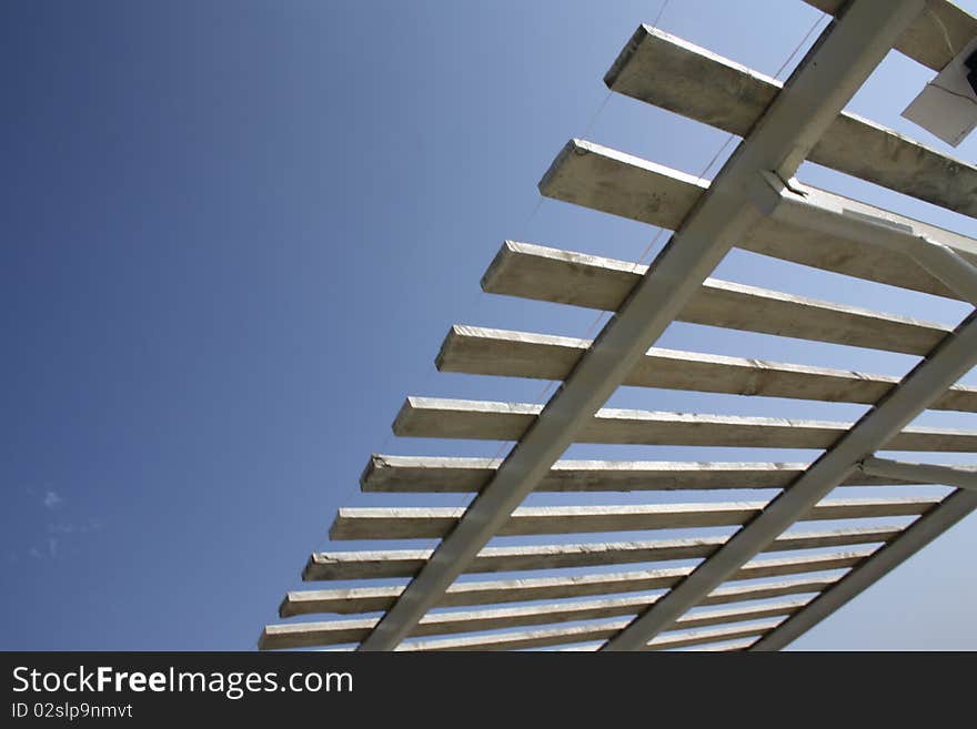 Beach canopy the sky summer blue rest