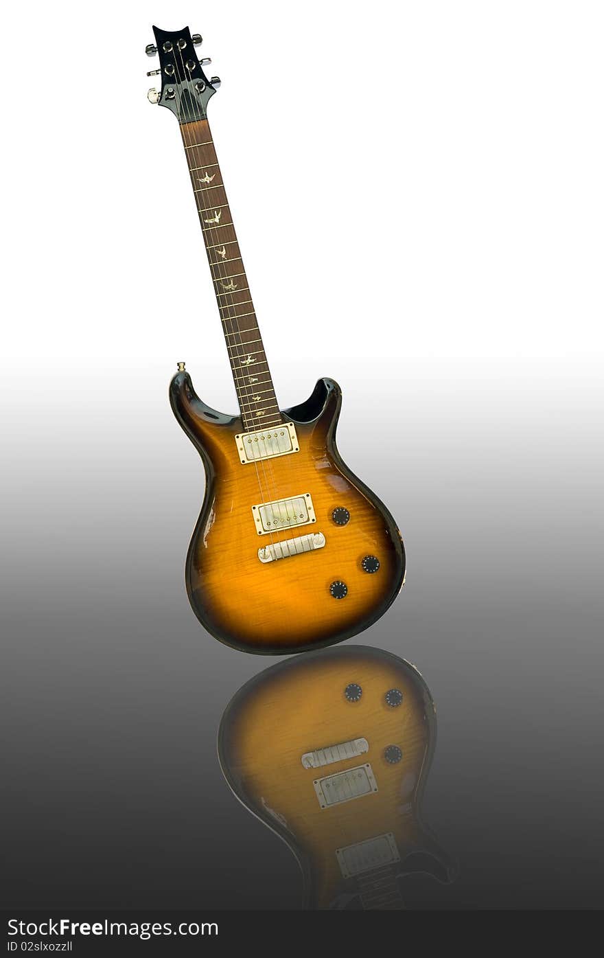 This picture is the electric guitar on white background. This picture is the electric guitar on white background