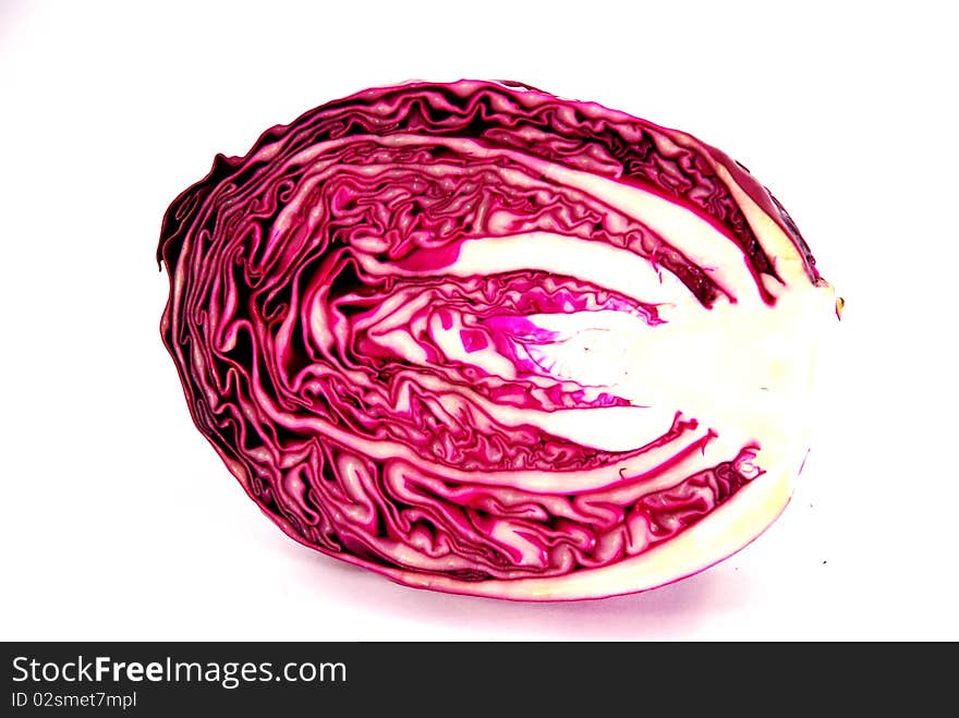 Half red  cabbage