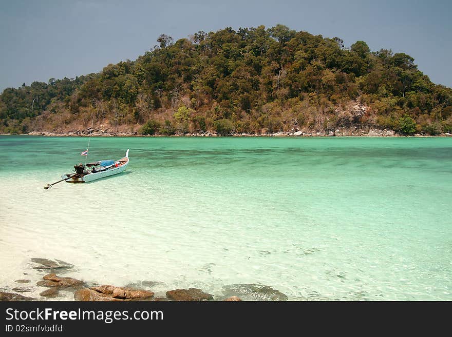 Longtail boat in Island , group of Tarutao Island , Southern of Thailand. Longtail boat in Island , group of Tarutao Island , Southern of Thailand