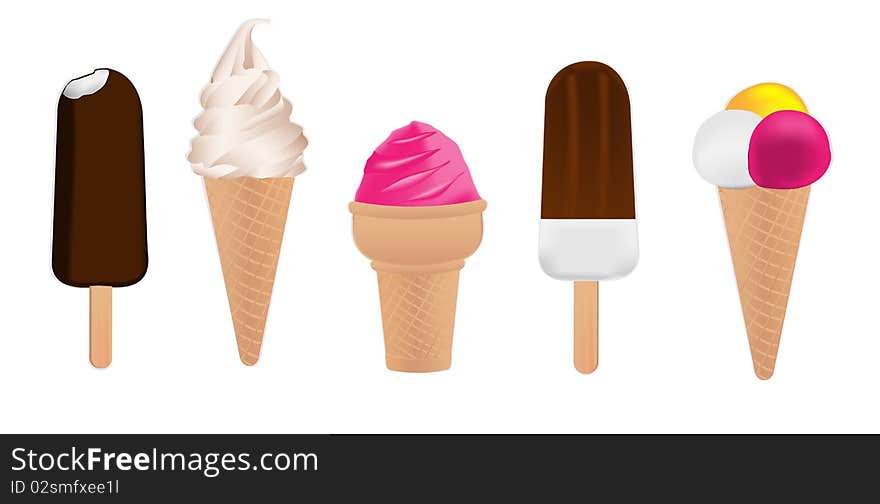 Ice cream illustration