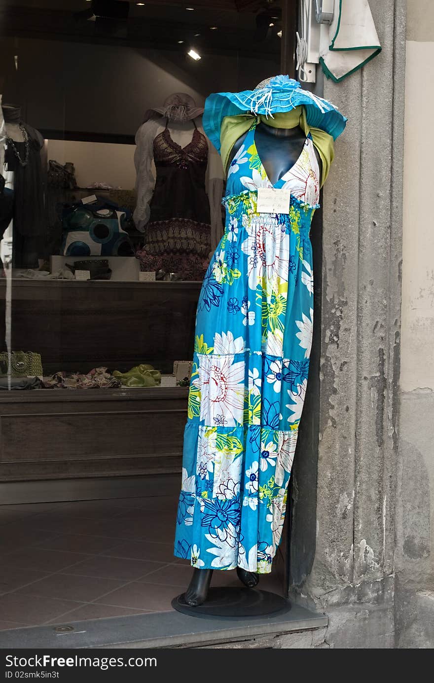 Dress in an Italian Boutique