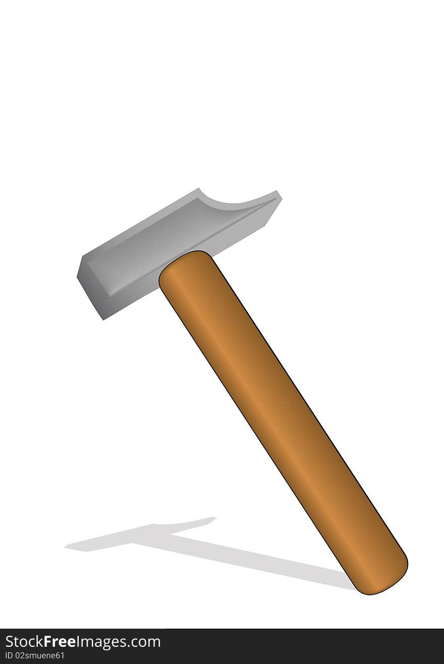 Vector Illustration A Hammer