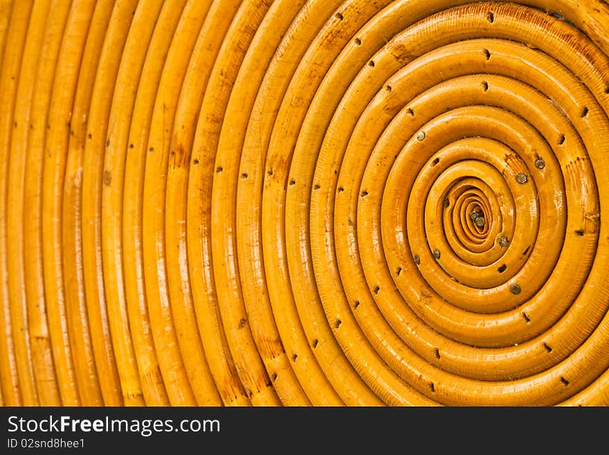 Round weaving from rattan,possible use to background