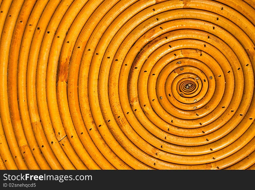 Round weaving from rattan,possible use to background