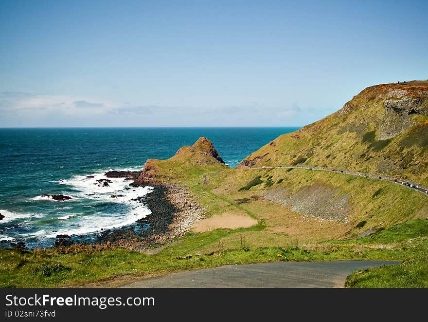 North Ireland coast in summer. North Ireland coast in summer