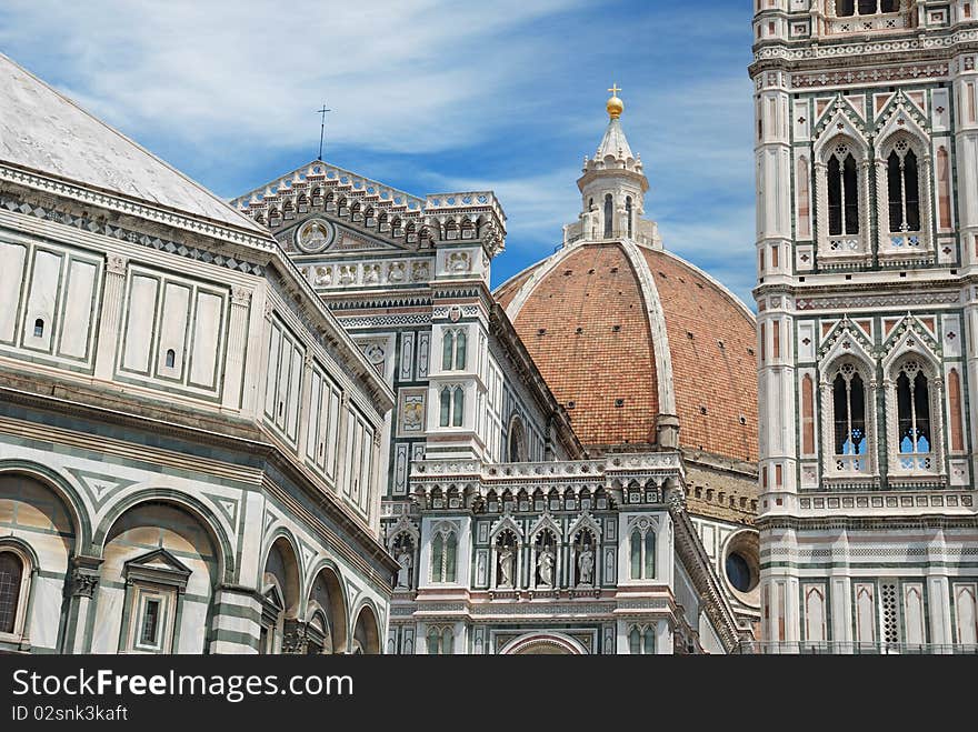 The Basilica di Santa Maria del Fiore in Florencia, Italia. The Basilica di Santa Maria del Fiore in Florencia, Italia.