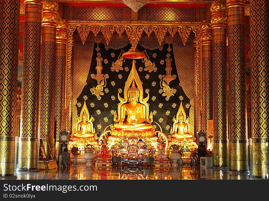 Buddha image in a temple