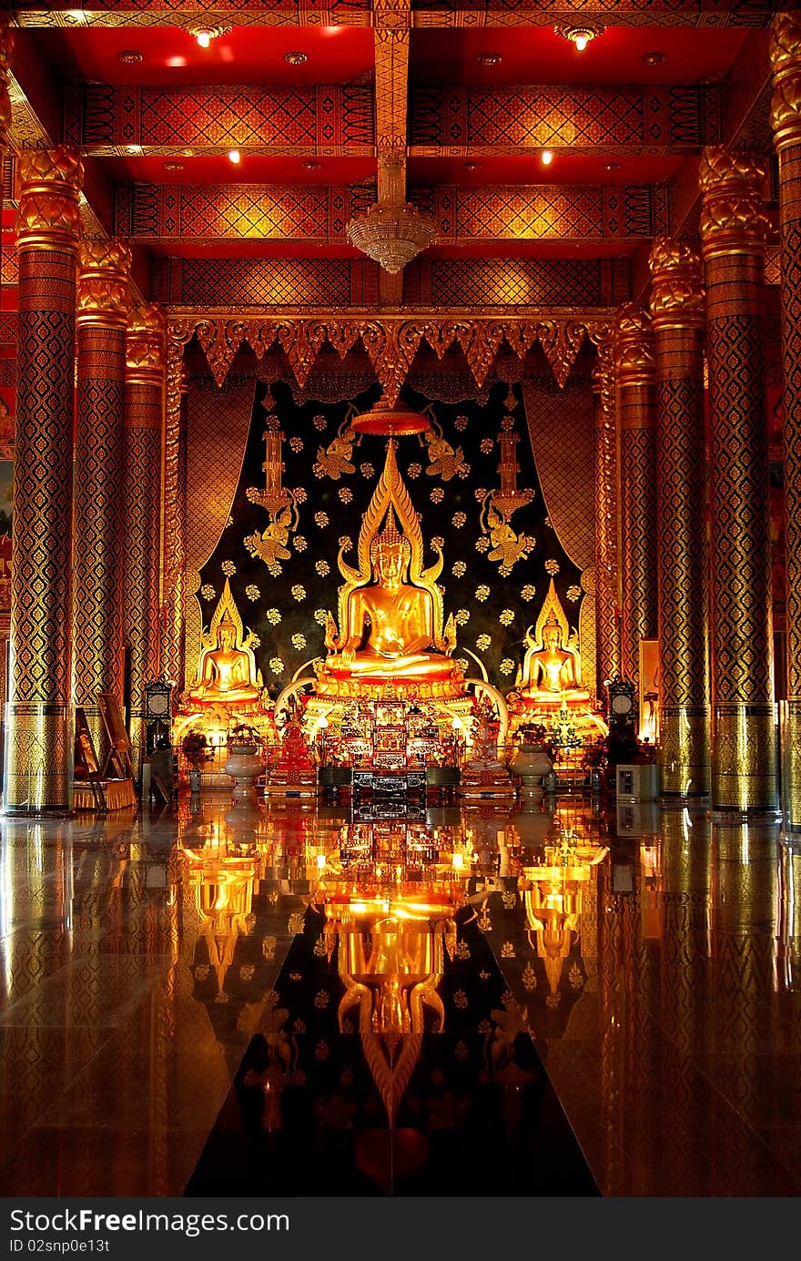 Buddha Image In A Temple