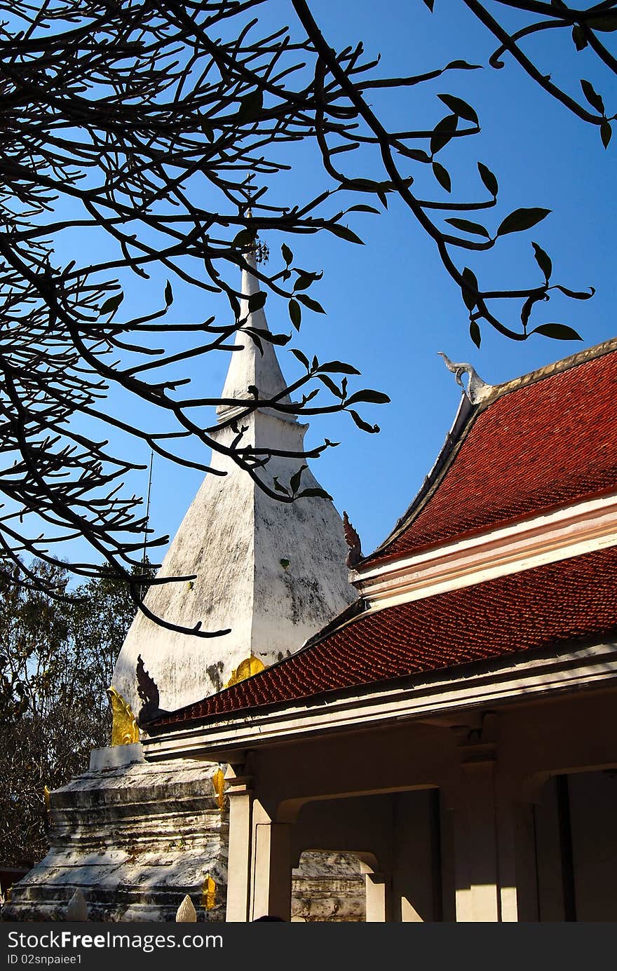 Wat Phra That one in Thailand. Wat Phra That one in Thailand