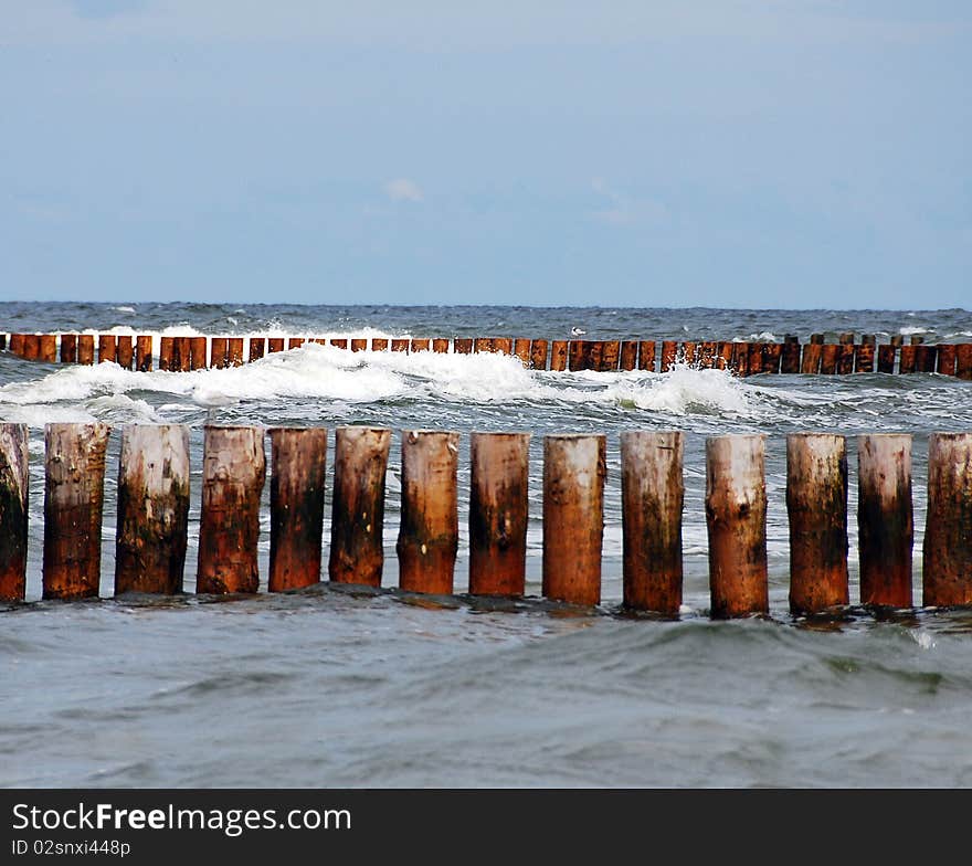 Breakwater at Baltyk