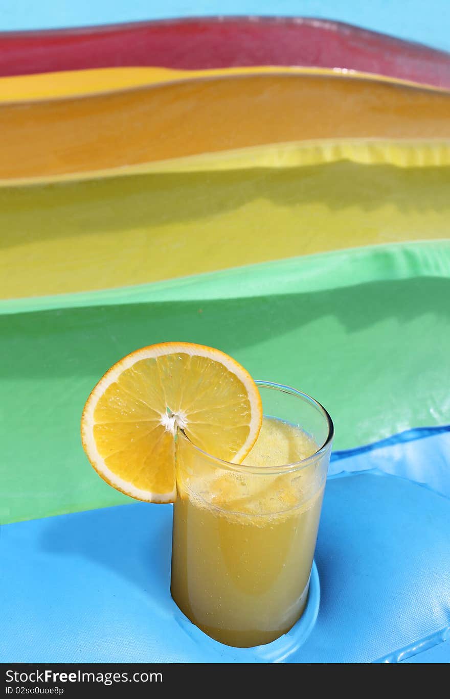 Refreshing orange drink