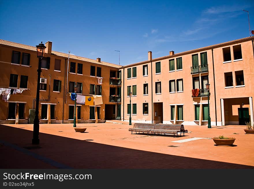 Set of apartments in Murano, one of the Venice Islands, Italy. Set of apartments in Murano, one of the Venice Islands, Italy.