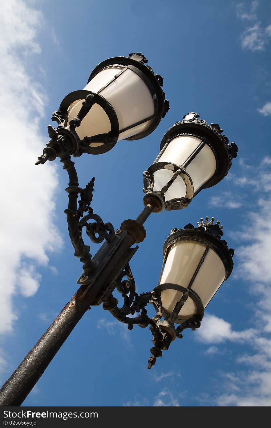 Old lights in the heart of Citidella Menorca. Old lights in the heart of Citidella Menorca