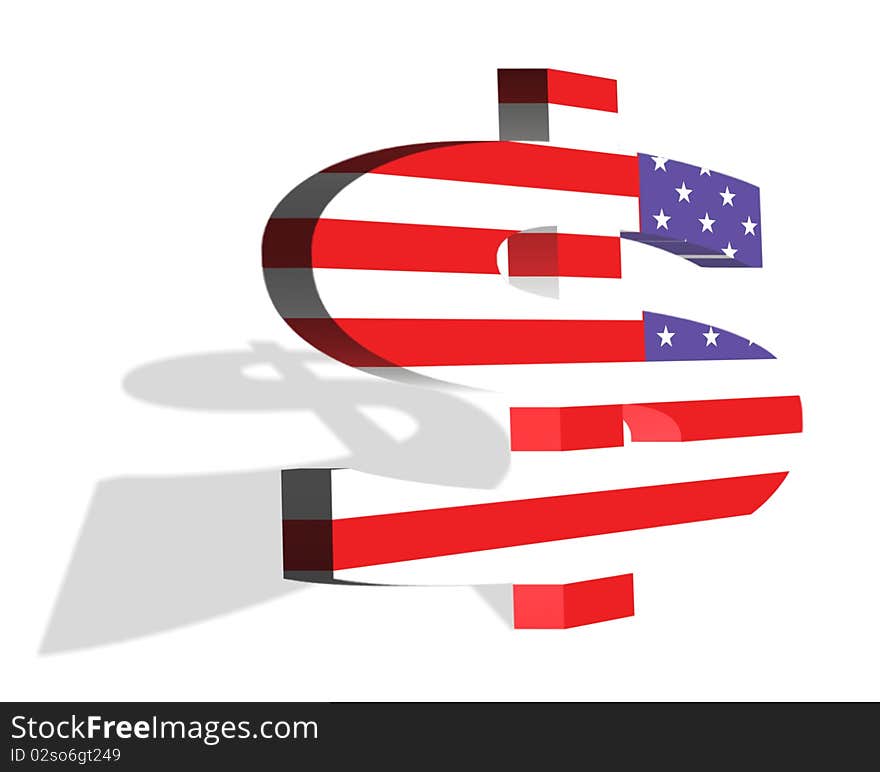 American Dollar Flag