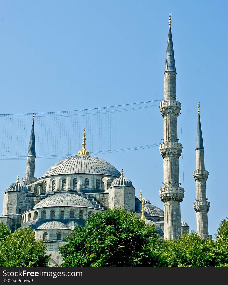 The iconic Blue Mosque of Istanbul City