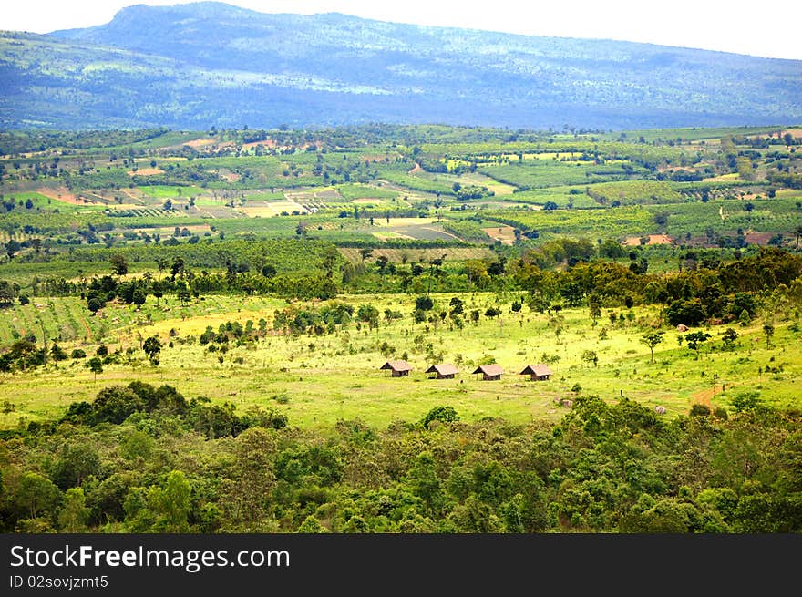 Mountain and valley