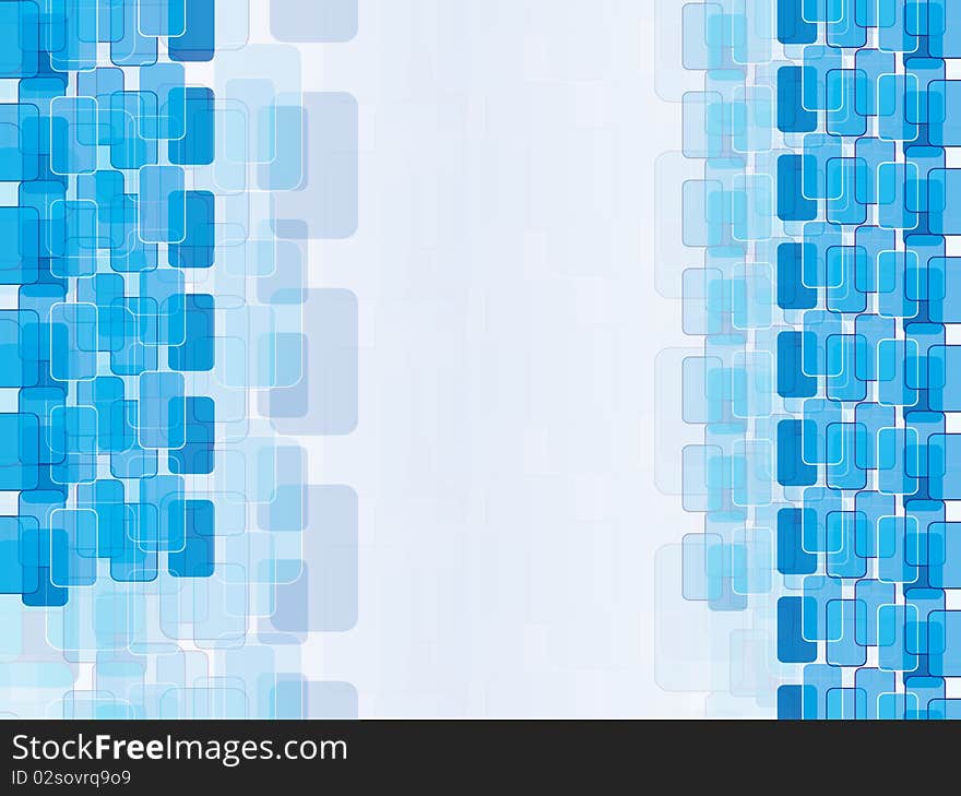 Blur abstract background round rectangles vector illustration