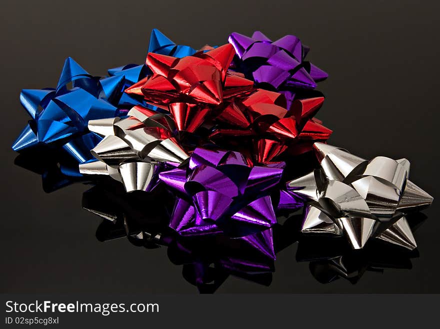 Gift bows colored