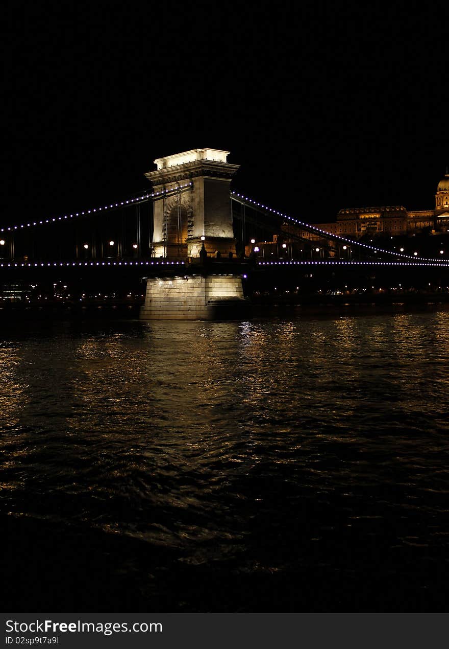 Chain bridge in Budapest