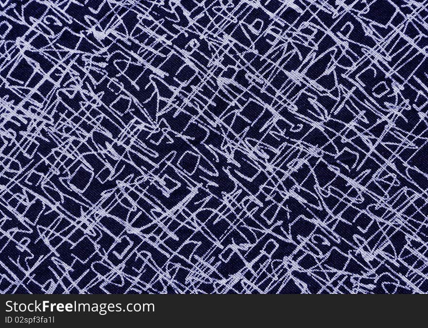 Abstract textile backdrop, black blue texture