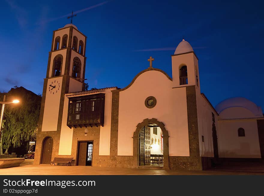 San Fernando Rey Church located at Santiago del Teide, Tenerife Island. San Fernando Rey Church located at Santiago del Teide, Tenerife Island