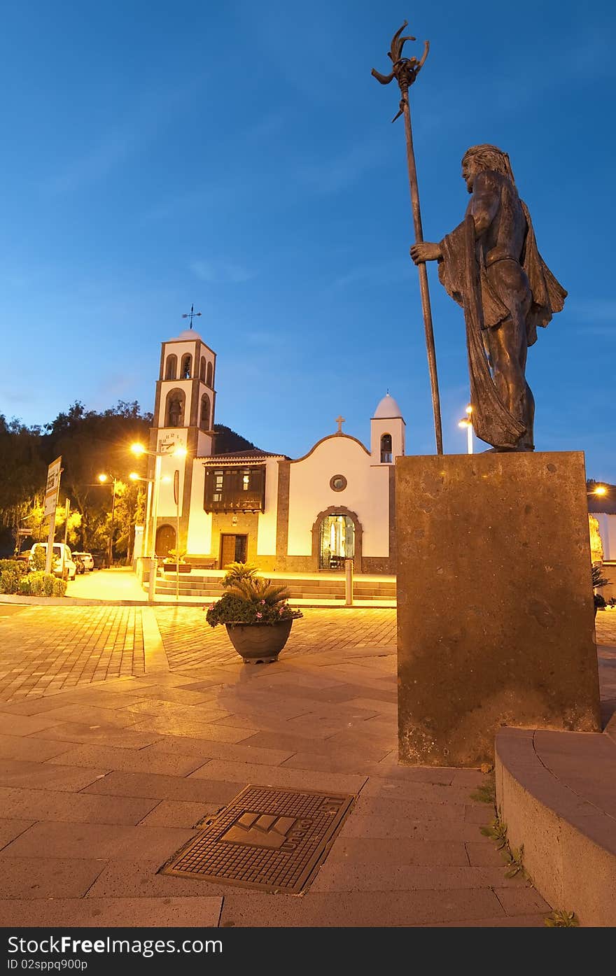 Church at Santiago del Teide, Tenerife Island