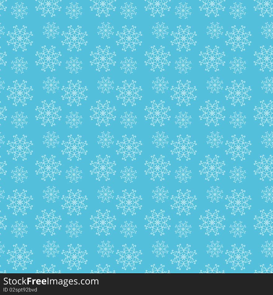 Seamless Background With Snowflakes