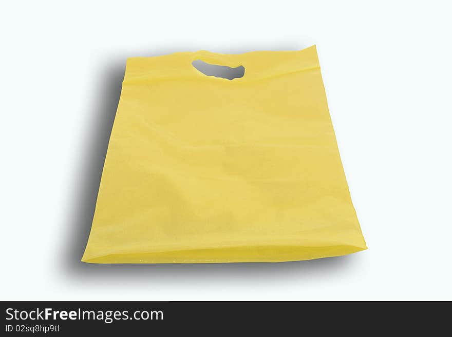 Yellow plastic bag