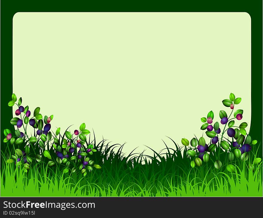 Grass Bilberry Pattern