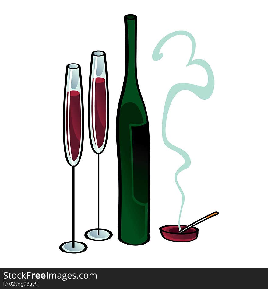 Wine And Cigarette