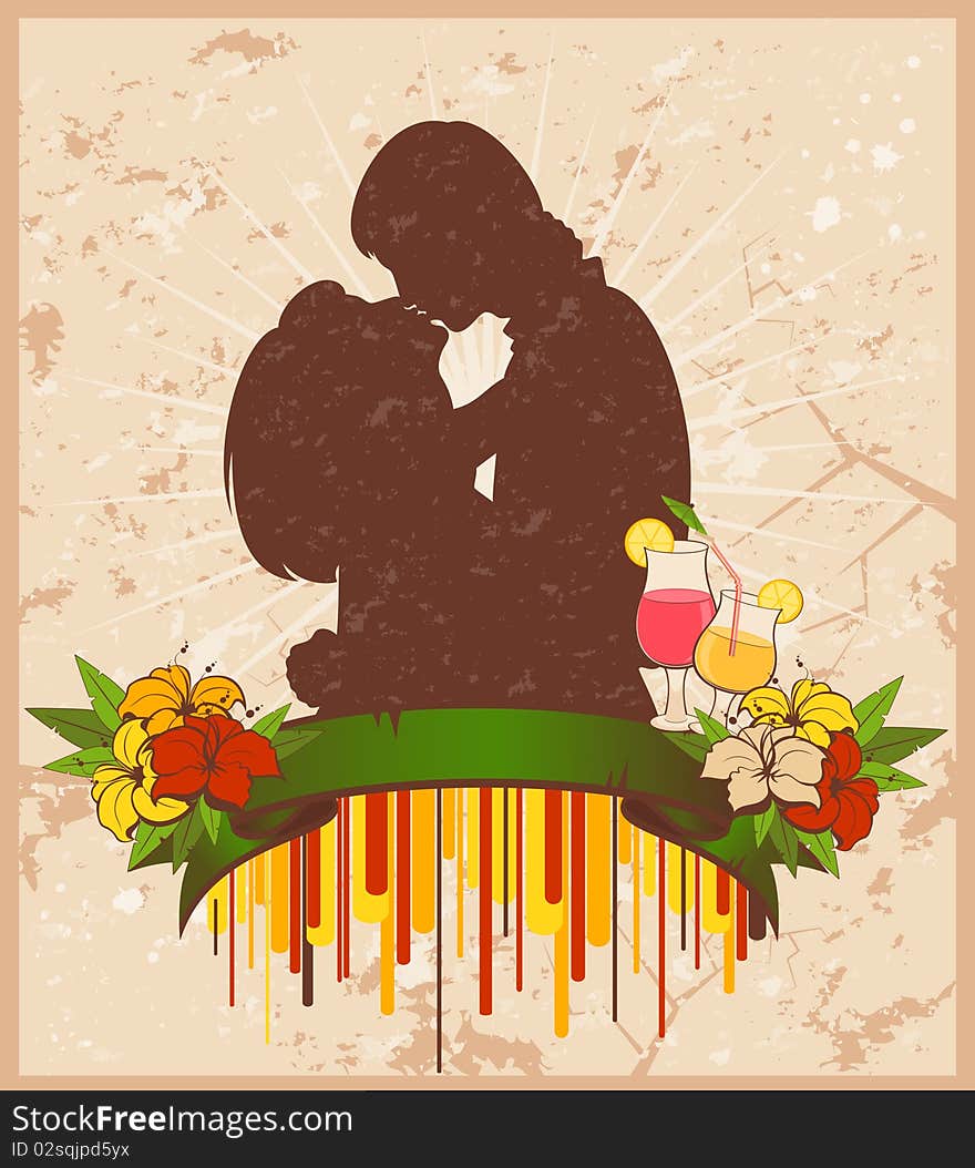 Silhouette Of Lovers