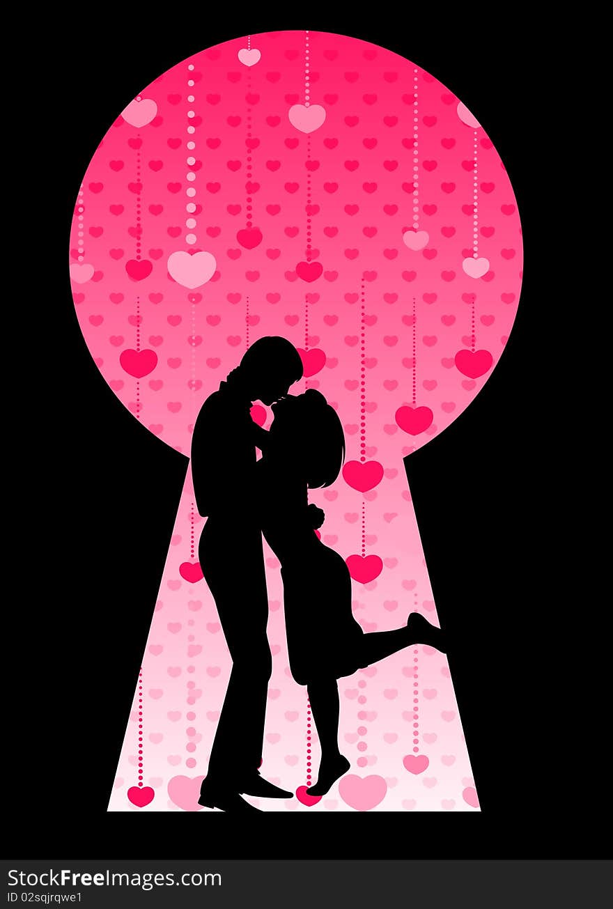 Silhouette Of Lovers