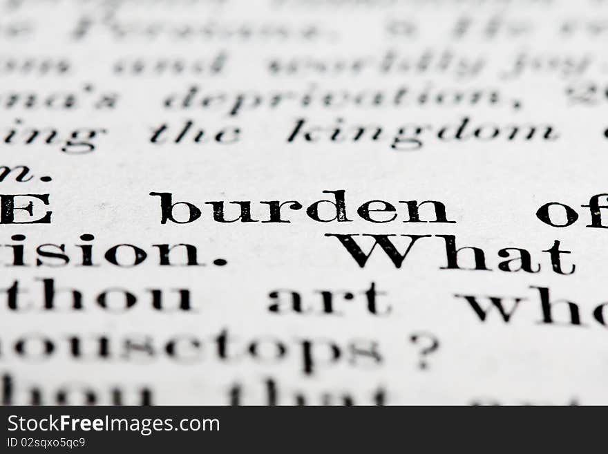 Burden Text