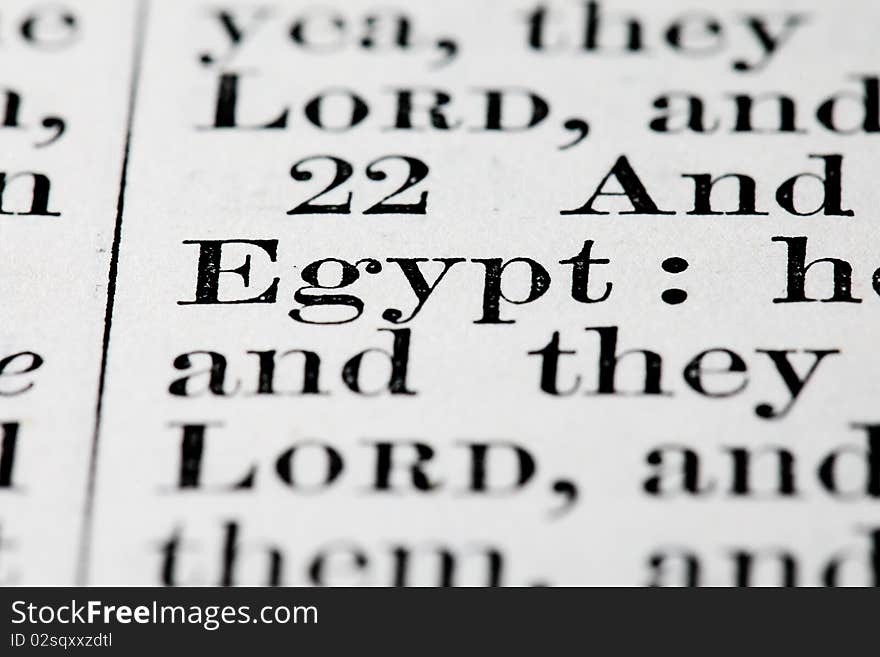 Egypt Text