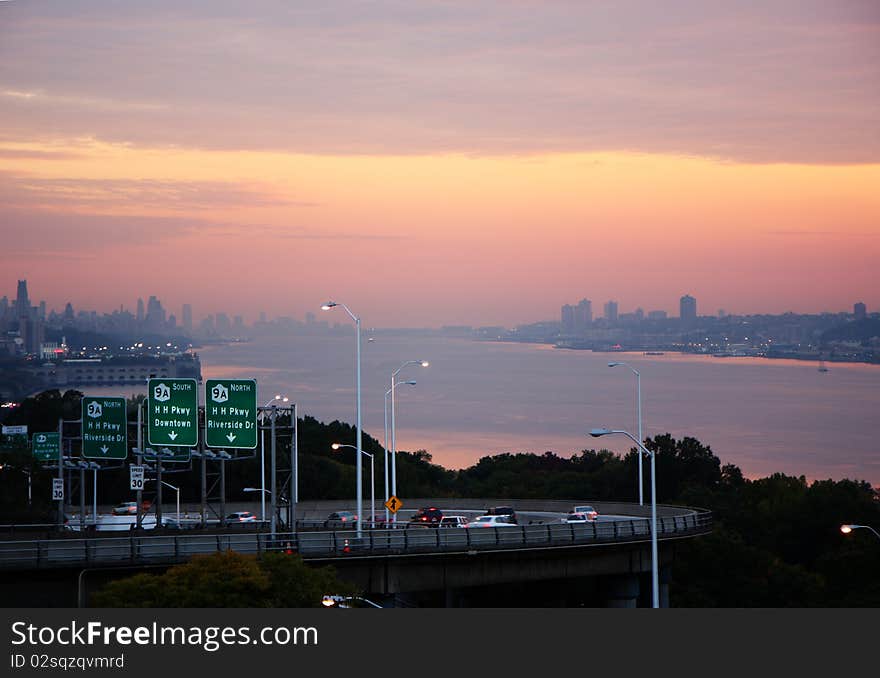 Washington bridge view