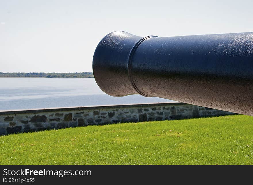 Old Cannon Barrel Guarding River