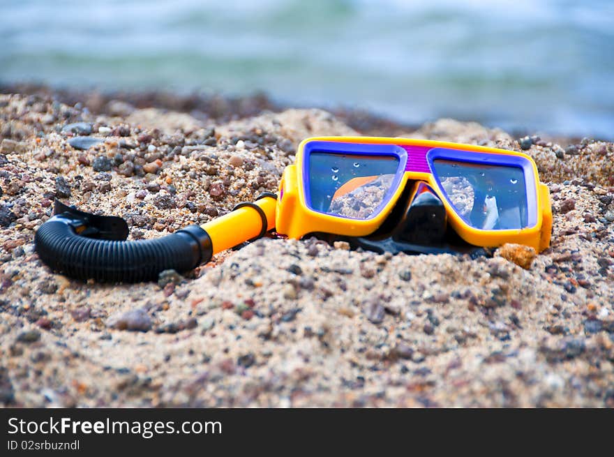 Snorkeling on the beach