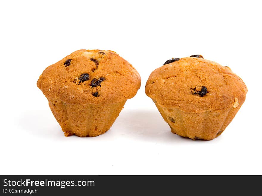 Fruit-cakes isolated on a white background