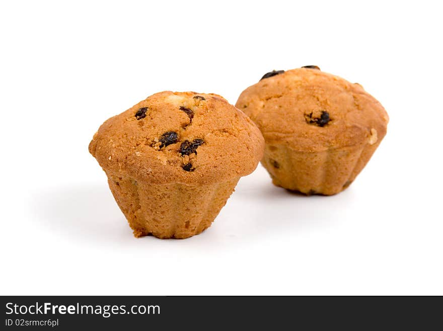 Fruit-cakes isolated on a white background